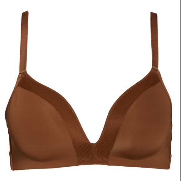 LIVELY Bra Women Size 36 A Brown Espresso Wireless Intimate Padded lingerie Hook - Picture 4 of 16